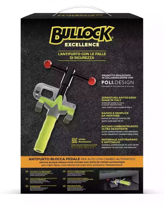 BULLOCK EXCELLENCE Αντικλεπτική Κλειδαριά Αυτόματου Κιβωτίου Αυτοκινήτου